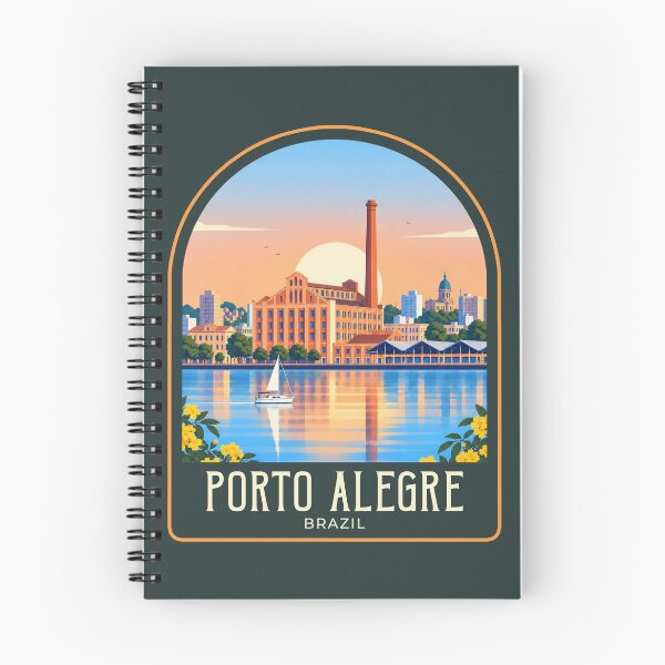 Item preview, Porto Alegre Vintage Travel Illustration designed and sold by HomeLivingCo.