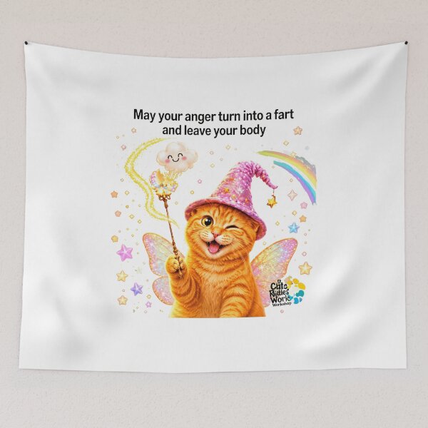 Item preview, Magical Cat Spell Fart Humor designed and sold by GiaoCalonas.