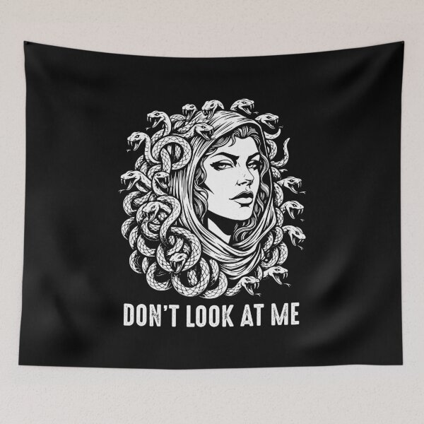 Item preview, Funny Medusa Mythology Don't Look At Me Medusa designed and sold by gunaone-design.