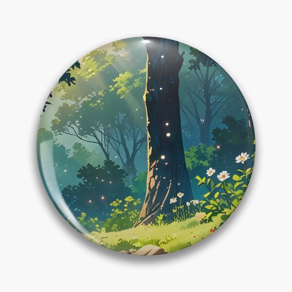 Item preview, Enchanted Forest Path Anime Landscape designed and sold by Jo Art.