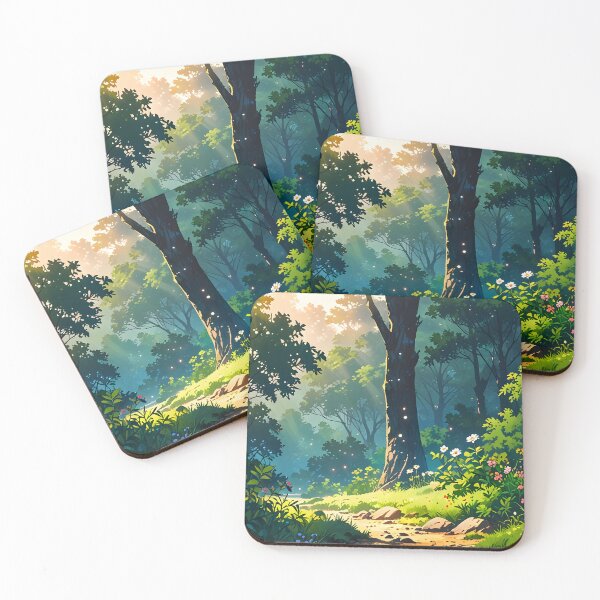 Item preview, Enchanted Forest Path Anime Landscape designed and sold by Jo Art.