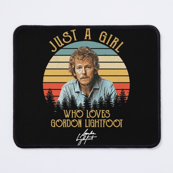 Item preview, Gordon Lightfoot Just A Girl Retro Design designed and sold by AdelaCaldwell.