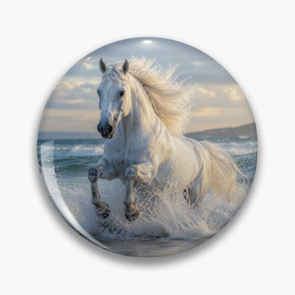 Item preview, White Horse Among Eternal Waves designed and sold by JuViRo.