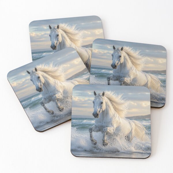 Item preview, White Horse Among Eternal Waves designed and sold by JuViRo.
