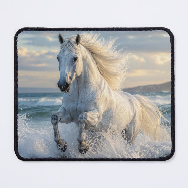 Item preview, White Horse Among Eternal Waves designed and sold by JuViRo.