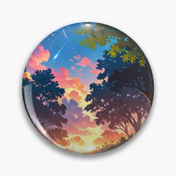 Item preview, Anime Meteor Shower Sunset River designed and sold by Jo Art.