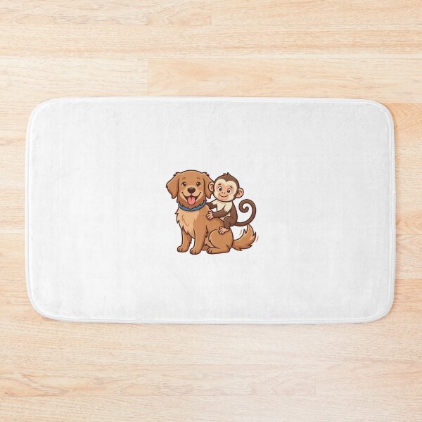 Item preview, Cute Cartoon Monkey in Striped Shirt Eating Yellow Banana Vector Art designed and sold by KaleeDesigns.