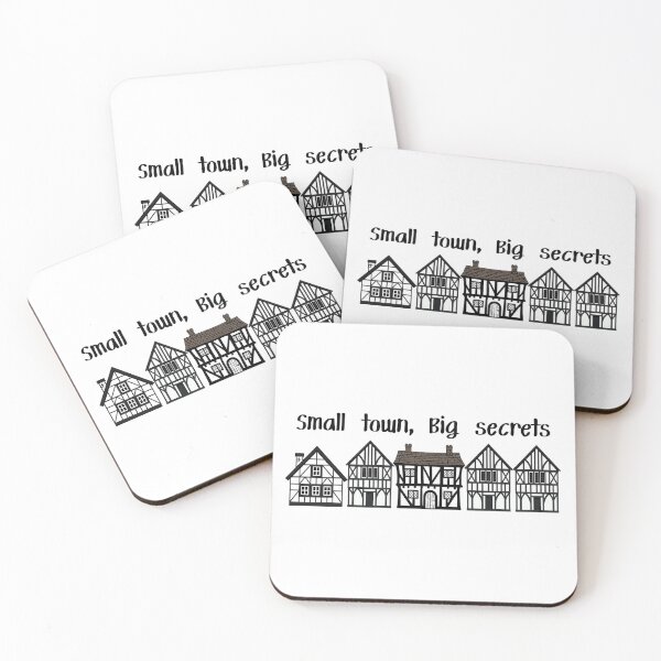 Item preview, Small Town, Big Secrets – Tudor Village Folk Art  | Wicker Mischief Collection designed and sold by SIGNAL & BLOOM.