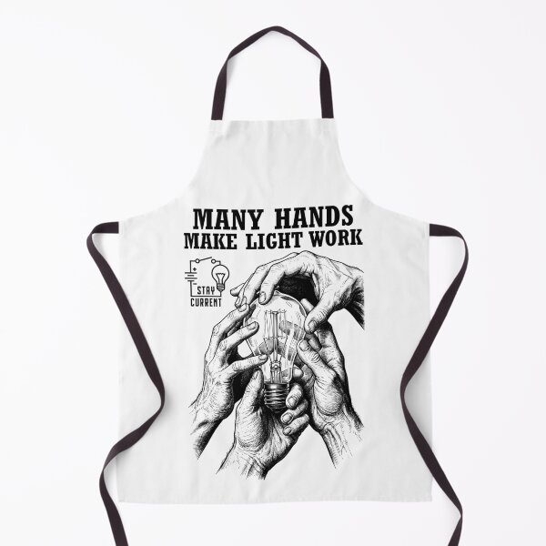 Item preview, Funny Electrician Electrical Worker Many Hands Light Work designed and sold by GrandeDuc.