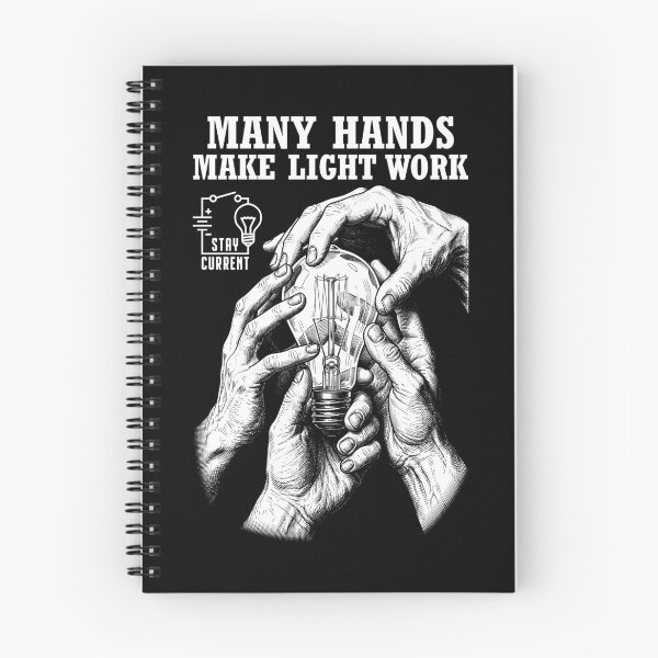 Item preview, Funny Electrician Electrical Worker Many Hands Light Work designed and sold by GrandeDuc.