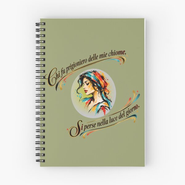 Item preview, Prigionieri dei miei ricci – Italian Poetic Woman Art designed and sold by The Kawaii Forge.
