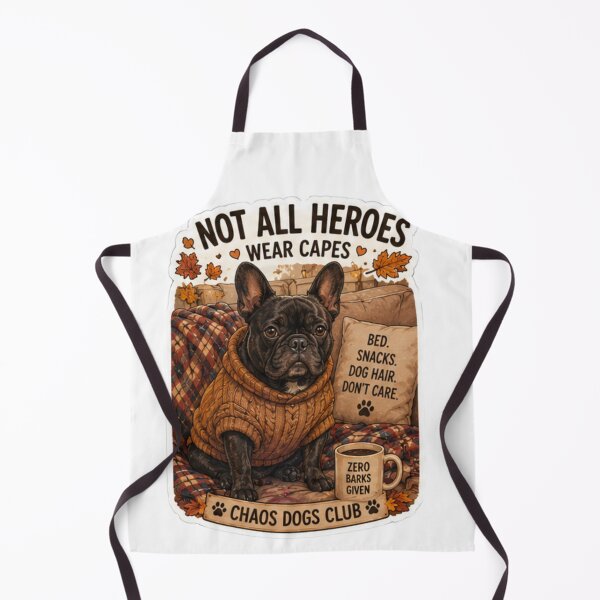 Item preview, Not All Heroes Wear Capes French Bulldog Design | Chaos Dogs Club Cozy Sweater designed and sold by DailyStruggleCo.