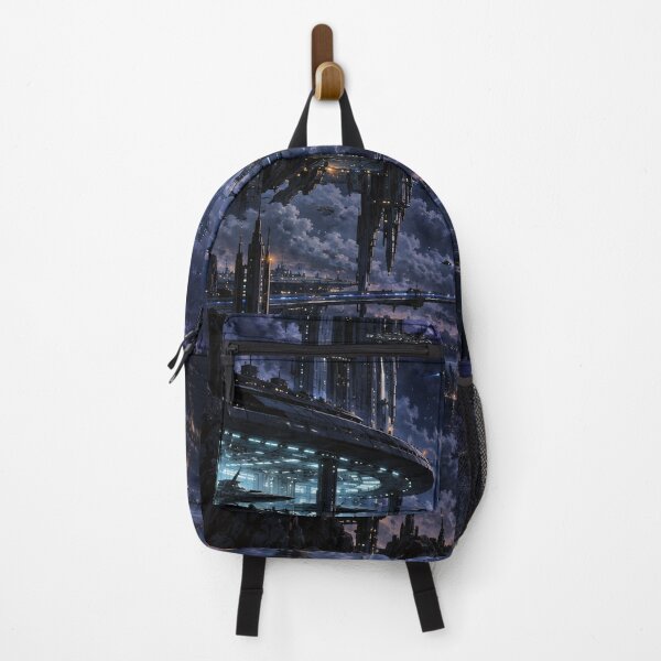 Item preview, Midnight Eclipse – Retro-Futuristic Space City designed and sold by HarryCW.