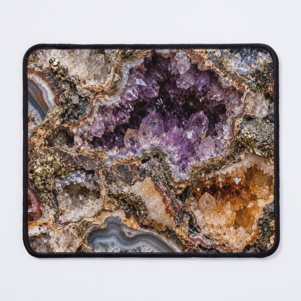 Item preview, Crystal Geode Caverns – Amethyst Quartz Mineral Art designed and sold by GSizzle1.
