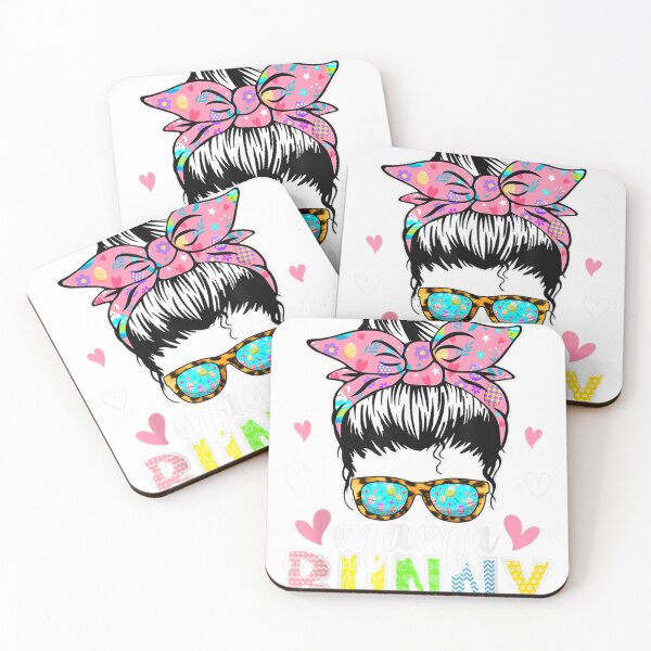 Item preview, Funny Mama Bunny Plaid Leopard Messy Bun Happy Easter Day designed and sold by Stungmans.
