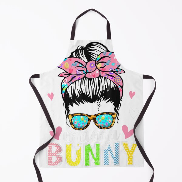 Item preview, Funny Mama Bunny Plaid Leopard Messy Bun Happy Easter Day designed and sold by Stungmans.