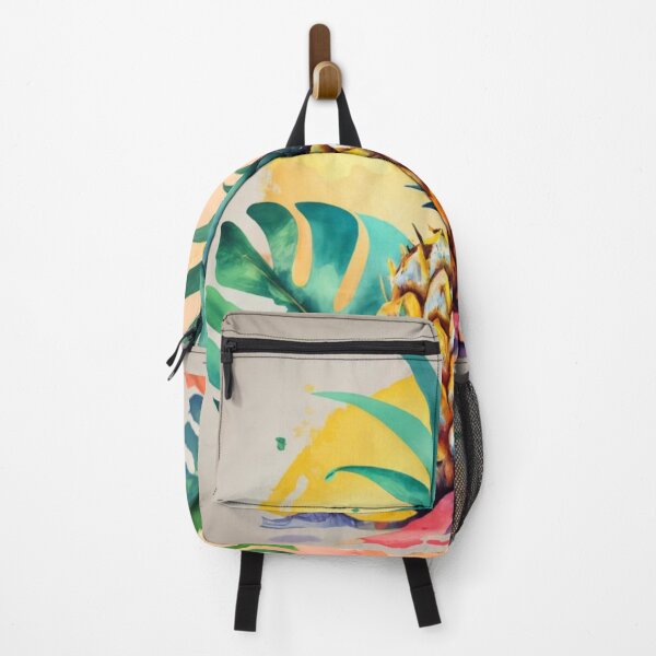 Item preview, Abstract Pineapple with Monstera Leaves designed and sold by BeachWhisper.