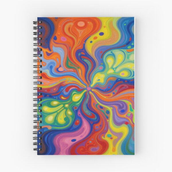 Item preview, Psychedelic Color Swirl inspired by Peter Max in vibrant abstract digital motion designed and sold by FotoworldEdel.