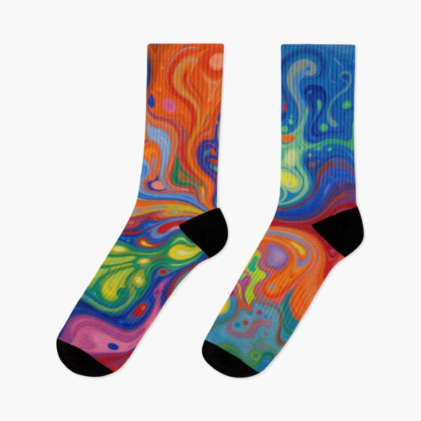 Item preview, Psychedelic Color Swirl inspired by Peter Max in vibrant abstract digital motion designed and sold by FotoworldEdel.