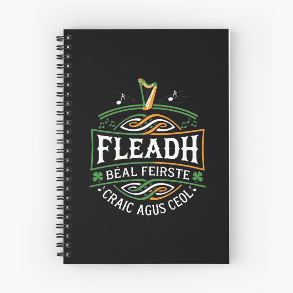 Item preview, Fleadhs Béals Feirstes Irish Music Harp Shamrock designed and sold by TinaFangcao.