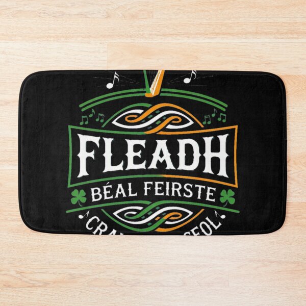 Item preview, Fleadhs Béals Feirstes Irish Music Harp Shamrock designed and sold by TinaFangcao.