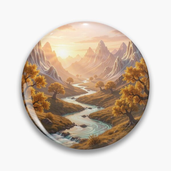Artikelvorschau, Golden River Valley in Mystic Light and Autumn Colors entworfen und verkauft von FotoworldEdel.