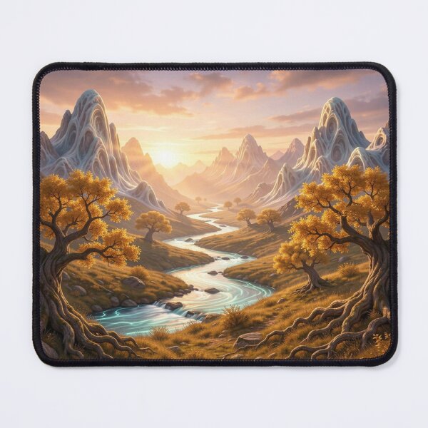 Item preview, Golden River Valley in Mystic Light and Autumn Colors designed and sold by FotoworldEdel.