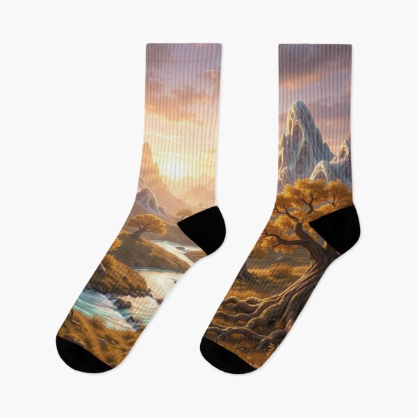 Item preview, Golden River Valley in Mystic Light and Autumn Colors designed and sold by FotoworldEdel.