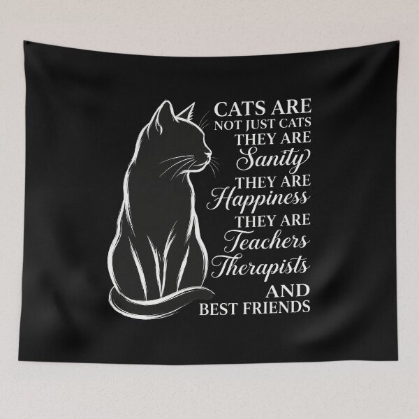 Item preview, Cats Are Not Just Cats They Are Sanity Happiness Therapists Friends designed and sold by GiaoCalonas.