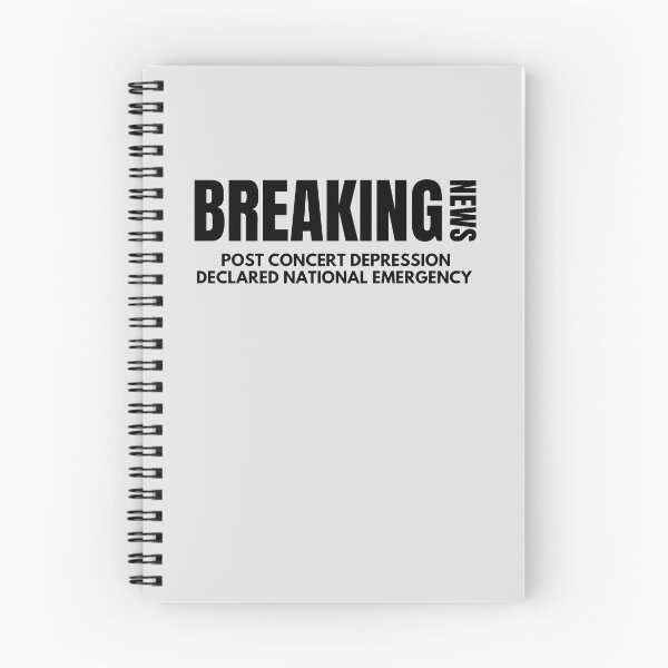 Item preview, Post Concert Depression - Breaking News - Music Fan Humor designed and sold by SaintsAvenue.
