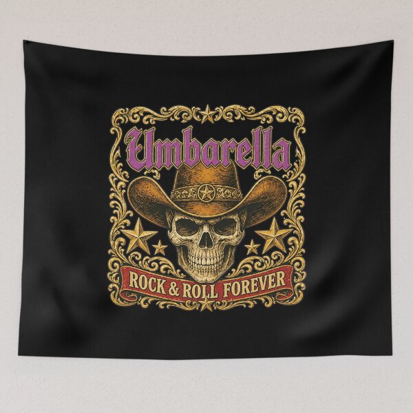 Item preview, Cinderellas Rocks & Rolls Forever Skull Cowboy Hat designed and sold by MarekTollen.