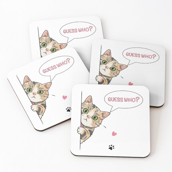 Item preview, Guess Who Funny Cat – Cute Playful Cat Character designed and sold by NongKhaoYai.