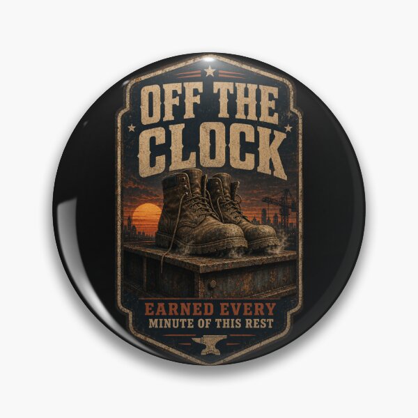 Item preview, Off The Clock Earned Every Minute Rest designed and sold by StudioBilly3000.