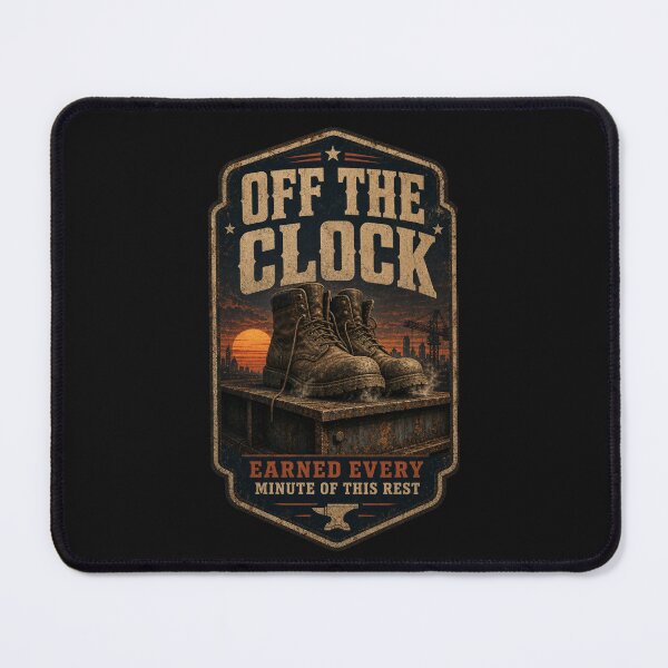 Item preview, Off The Clock Earned Every Minute Rest designed and sold by StudioBilly3000.