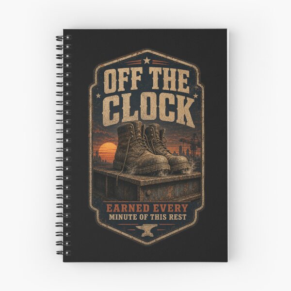 Item preview, Off The Clock Earned Every Minute Rest designed and sold by StudioBilly3000.