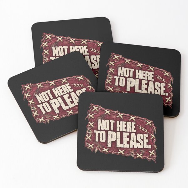 Artikelvorschau, Not Here to Please – Stitched Burgundy Patch Streetwear entworfen und verkauft von Anyshca.