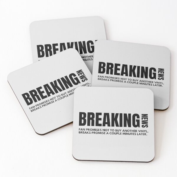 Item preview, Fan Promises Not To Buy Anymore Vinyls… Again - Breaking News - Music Fan Humor designed and sold by SaintsAvenue.
