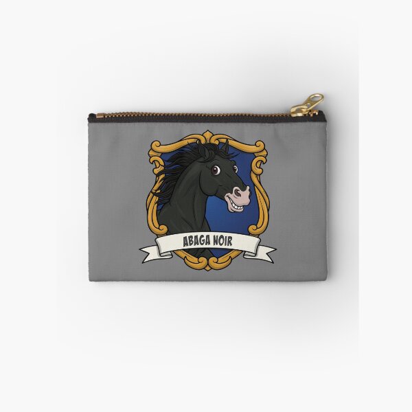 Item preview, The caricature of the Black Abaga horse in a coat of arms designed and sold by Cheval-de-coeur.
