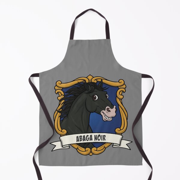 Item preview, The caricature of the Black Abaga horse in a coat of arms designed and sold by Cheval-de-coeur.