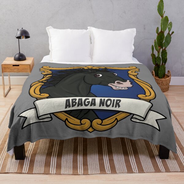 Item preview, The caricature of the Black Abaga horse in a coat of arms designed and sold by Cheval-de-coeur.