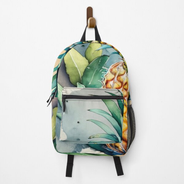 Item preview, Loose Watercolor Pineapple and Leaves designed and sold by BeachWhisper.