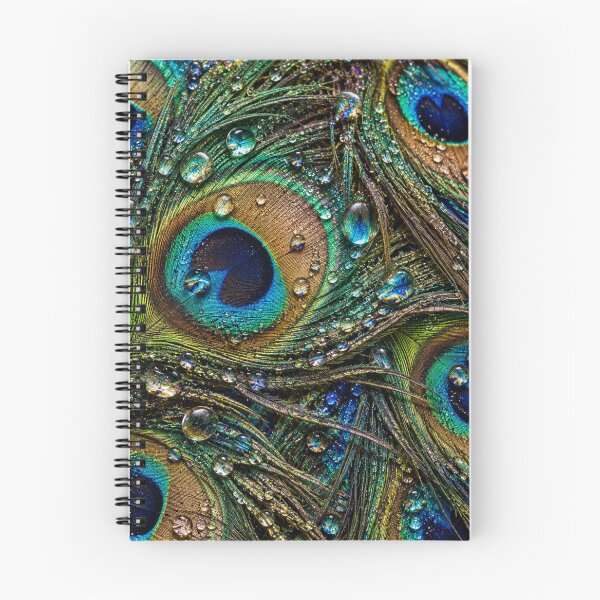 Item preview, Peacock Feather Dewdrops – Iridescent Plumage designed and sold by GSizzle1.