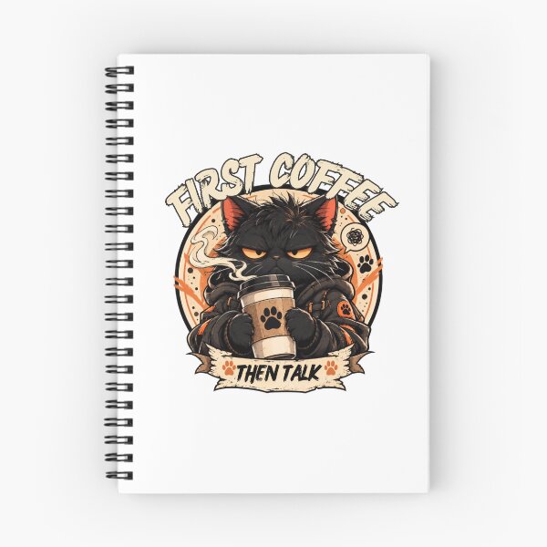 Item preview, Grumpy Black Cat Coffee Lover designed and sold by WelLarsDigitals.