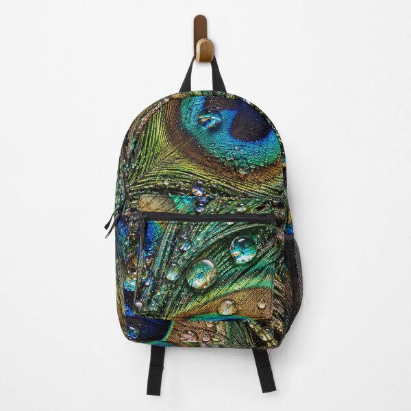 Item preview, Peacock Feather Dewdrops – Iridescent Plumage designed and sold by GSizzle1.