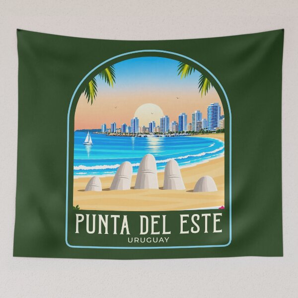 Item preview, Ilustración de viajes vintage de Punta del Este designed and sold by HomeLivingCo.