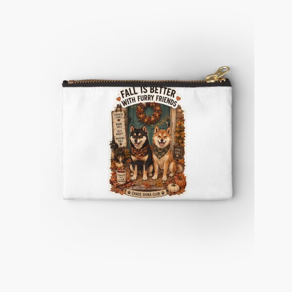 Item preview, Fall Is Better with Furry Friends Shiba Inu Design | Chaos Shiba Club Autumn designed and sold by DailyStruggleCo.