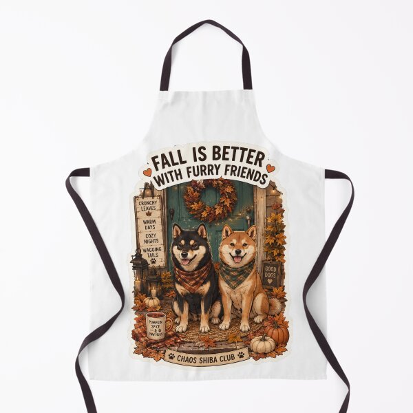 Item preview, Fall Is Better with Furry Friends Shiba Inu Design | Chaos Shiba Club Autumn designed and sold by DailyStruggleCo.