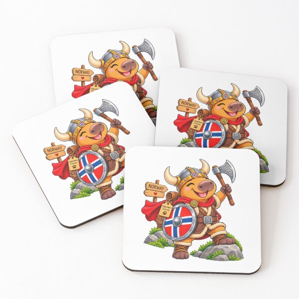 Item preview, Cute Viking Capybara in Norway – Nordic Adventure designed and sold by CapybaraTravels.