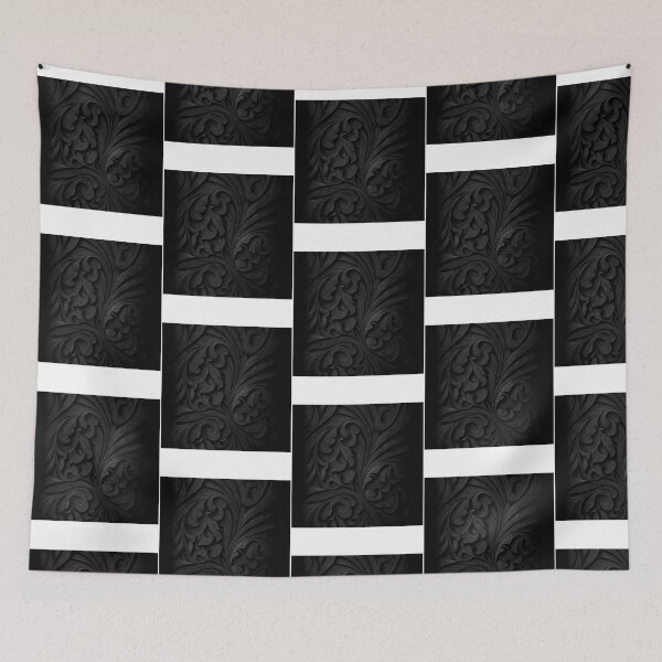 Item preview, Subtle Black Wood Carved Pattern designed and sold by DekorStyle.