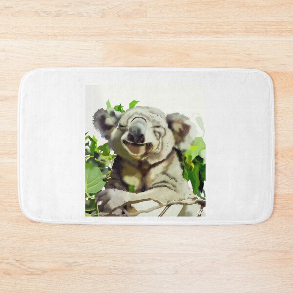 Item preview, Joyful Koala Chewing Eucalyptus Leaf designed and sold by JanekaBobbitt.